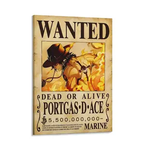 One Piece  Fan.  One Piece Wanted Poster Portgas D Ace Poster