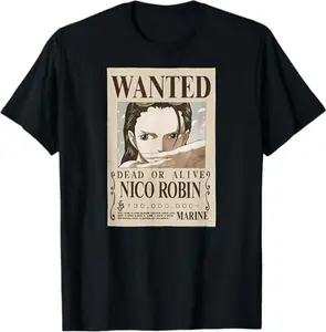 Anime Nico Robin Wanted Poster T-Shirt