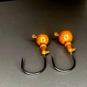 2x Mustad 4/0 Shrimp Jig head - Built for Monsters (Qty 3)