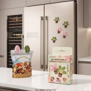 Cute, functional seal clips with magnetic flair for fresh snacks and stylish storage outdoor cooking