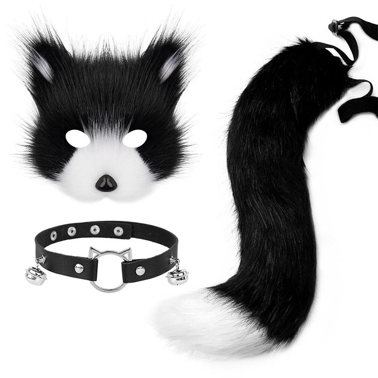 Fox Cosplay Set - Mask, Tail and Collar | Cute anime style costume for parties or Halloween Fox Cosplay Set - Mask, Tail and Collar | Cute anime style costume for parties or Halloween