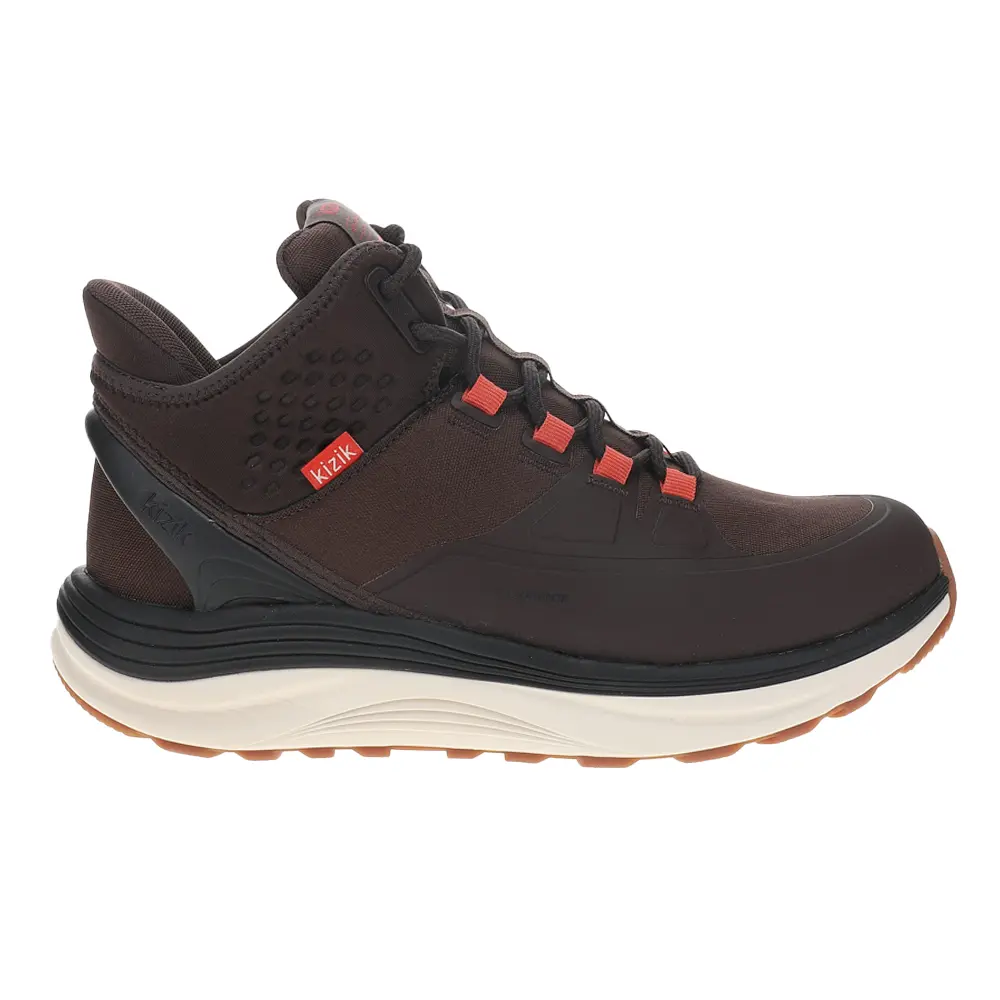 Kizik Mens London At Mid Round Toe Pull On Casual Boots Ankle - Brown Kizik Mens London At Mid Round Toe Pull On Casual Boots Ankle - Brown