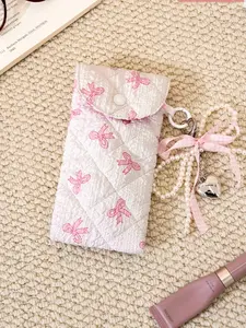 Cute Cherry Pattern Eyeglass Storage Bag, Dustproof Sunglasses Protector Case, Portable Travel Glasses Holder, Women's Gift, Christmas Present, Accessories, Portable Sunglasses Organizer, Eye Glasses Holders