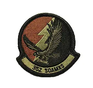 352nd Special Operations  Aircraft Maintenance Squadron Spice Brown OCP Patch W/ Hook Fastener