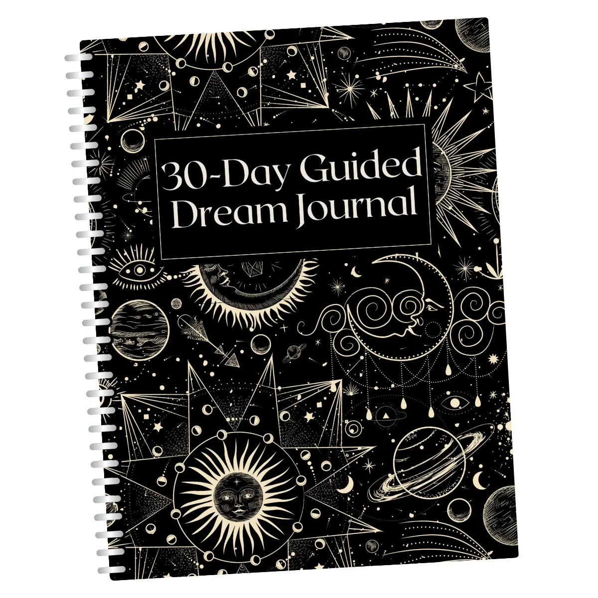 30-Day Guided Dream Journal - Dream Tracker, Symbols, Notes, and Exercises