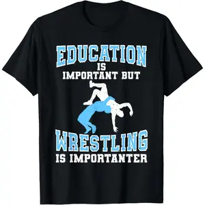 Cotton Graphic Tees Streetwear Gifts  Funny Wrestling For Men Women Grappling Freestyle Wrestler T-Shirt