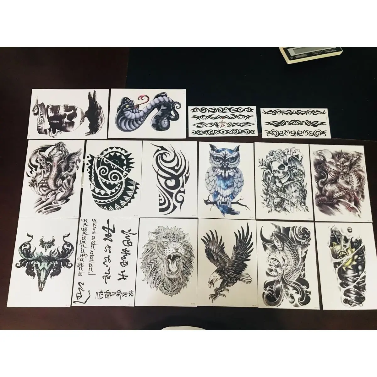 212 MAIN Temporary Arm Tattoo Stickers - Fake Tattoos for Men's Costumes, Realistic Animal-Themed, Easy-to-Apply, Long-Lasting Special Occasion Accessories