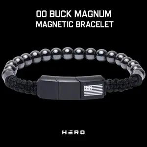 00 Buck Magnum Titanium Magnetic Bracelet : Helps Pair Veterans With A Service Dog Or Shelter Dog