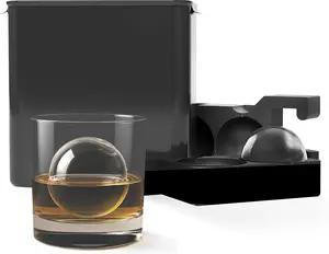 Clear Ice Ball Maker -  Clear 2.4-Inch Ice Spheres -  for  Enthusiasts and  Aficionados