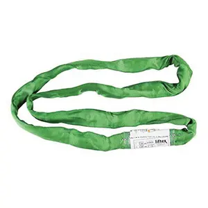 212 MAIN Liftex 439-ENR2X6PD 6 ft. Green Endless Sling, Strong Grip Synthetic Rigging Rope for Vertical Lift, Suspension Rope