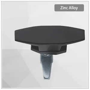 Zinc Alloy Handle Rotating Tongue Lock Industrial Electrical Machinery Automation Equipment Sheet Metal Cabinet Door Lock