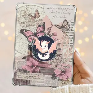 Cute Dragon Reading a Book Fantasy Kindle Grip Books Bookish Magnetic Kindle Grip Book Lover Kindle Accessories Phone Holder PopSocket Phone Grip Magnetic Pop Socket Phone Grip