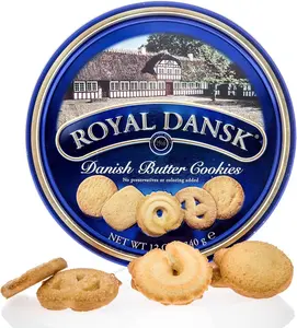 Royal Dansk Danish Butter Cookies Premium Assorted Biscuit in Gift Tin 12 oz Perfect for Sharing and Gifting Snack