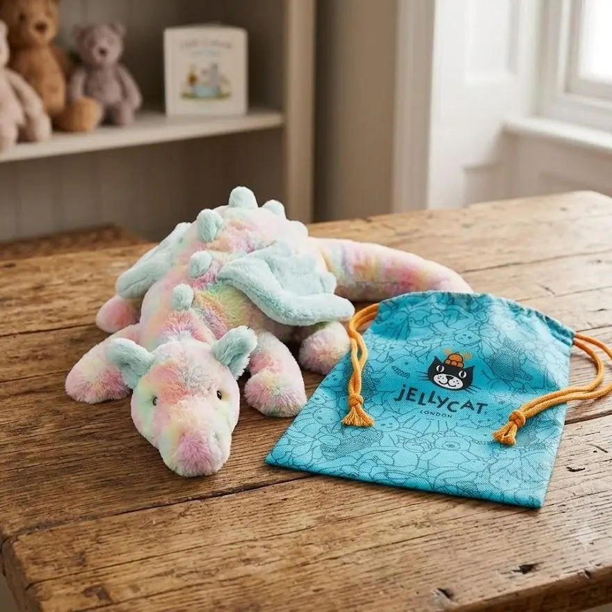 Jellycat Dragon Collector Plush - Premium Soft Fantasy Stuffed Animal, Limited-Style Cuddly Companion for All Ages, Stuffed Animals
