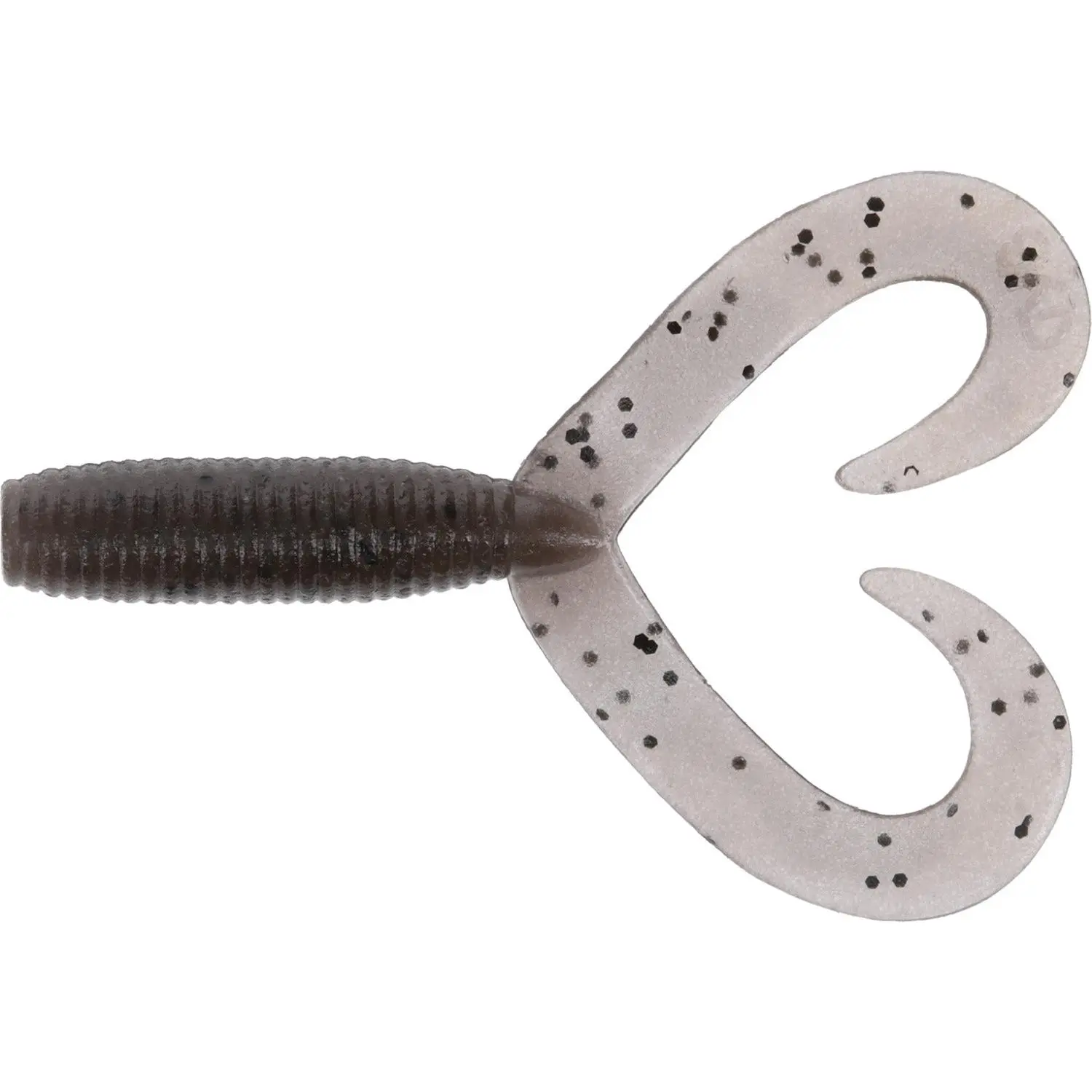 Soft Plastic Double Tail Grubs, 4 Inch Fishing Baits with Perfect Action - Awesome Swim Jig Trailer for Bass, 20 Pack, 7 Classic Colors, Watermelon Black, 4, Awesome Jig Trailer, Creates Your Own Spider Jig Color Combination