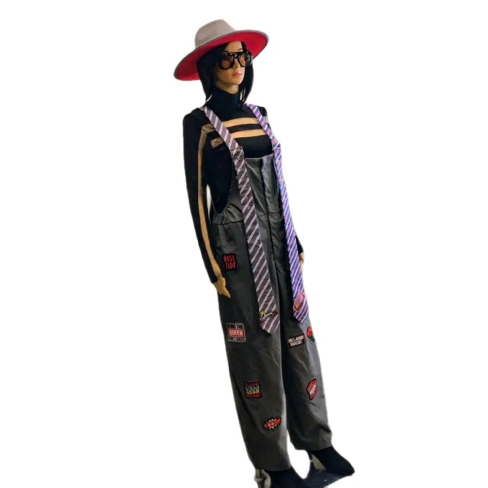 Small Customized Jumpsuit with Black Girl Inspirational Patches for Unique Style