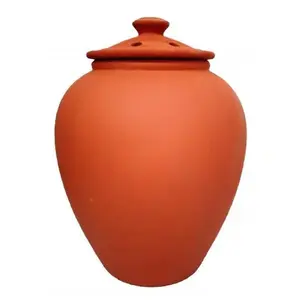 7-hole clay potiche 12"H x 9" W