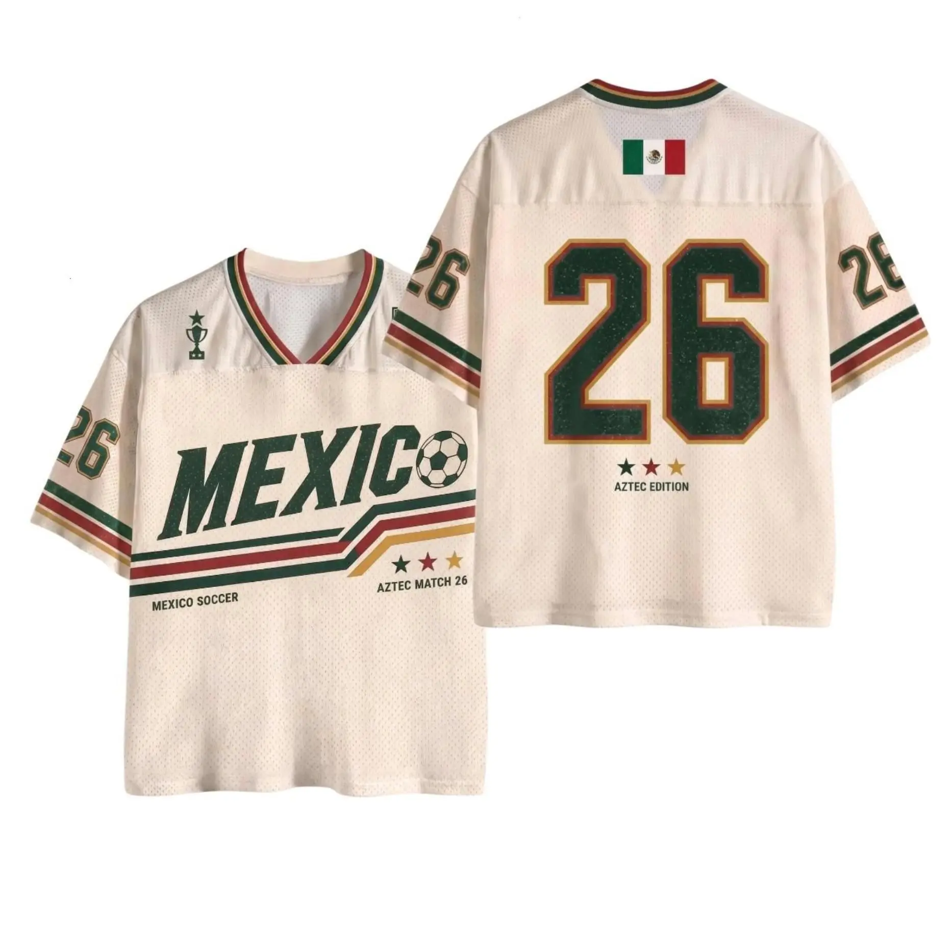 [Custom any Request] Custom Mexico Soccer Jersey Shirt, Retro Football Jersey, Personalized Name & Number Soccer Top, WC 2026 Fan Apparel, Unisex Game Day Gift Jersey