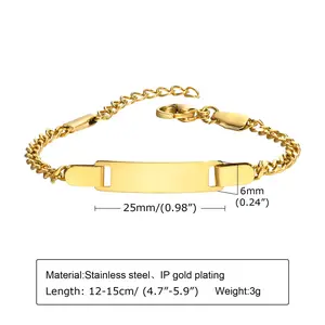 FF09 Customizable Non-Allergy Stainless Steel Personalized Baby Name Bracelets - Letter Engraving Unisex Infant Baptism Bangle, Bracelets for Women, Birthday Gift Jewelry