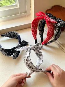 4pcs Vintage Floral Hairbands for Women Elegant High Elasticity Headband Gentle on Hair Perfect for Daily Use and Outings