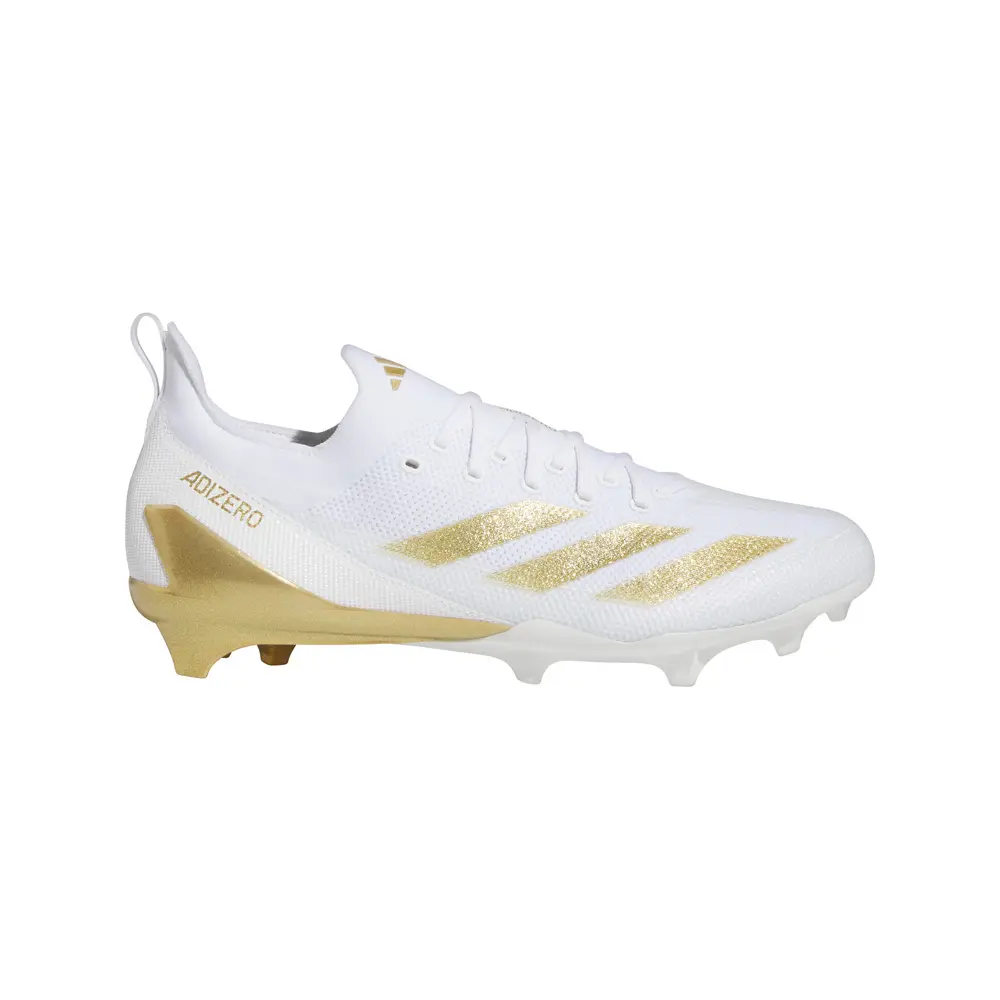 adidas Mens Adizero Electric Football Sneakers Shoes - Gold, White