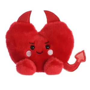 Palm Pals Adorable Klaus Heart 5 inch Red Mini Soft Plush Collectable Stuffed Animal