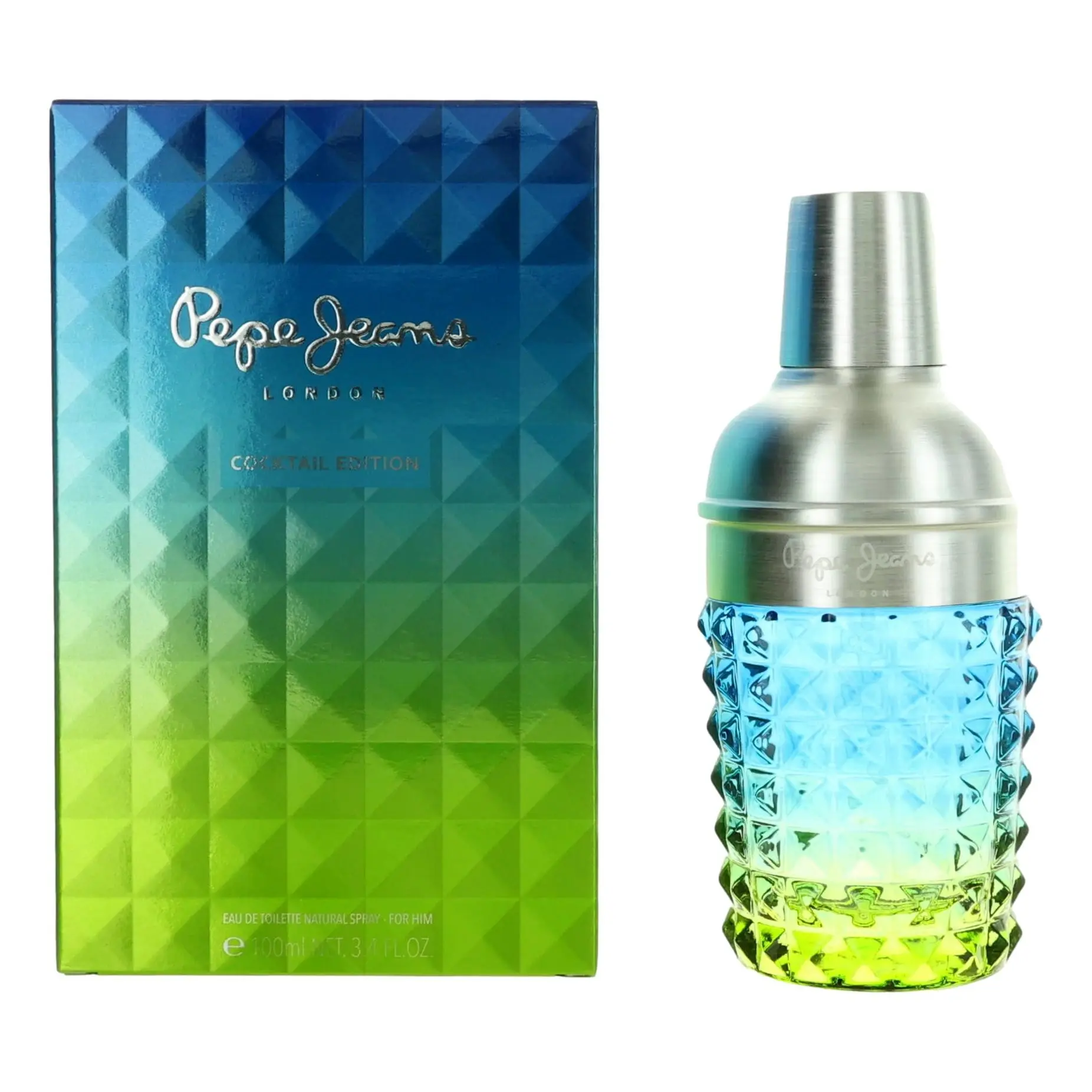Cocktail by Pepe Jeans London, 3.4 oz EDT Spray for Men, Cedarwood, Violet Leaf, Spray Bottle, Signature Scent, Yuzu Blend, Citrus, Ginger, Grapefruit, Woody & Earthy
