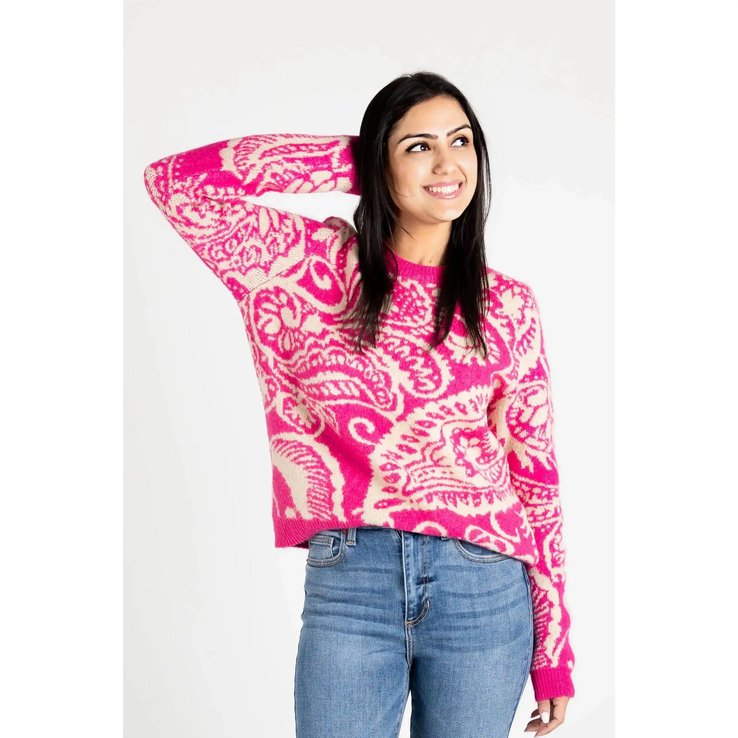 Looking Good in Paisley Sweater