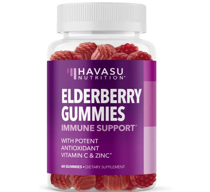 Sambucus Elderberry Gummies for Adults - Immune Support Supplement with Vitamin C and Zinc - Enhanced Formula for Daily Defense - 60 Count, 1 Month Supply, Berry Flavor - Convenient Wellness