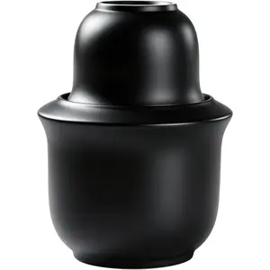 Ceramic 3 in 1 Sake Set with 1 Tokkuri Bottle, 1 Ochoko Cup and 1 Wine Warmer