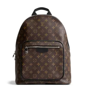 Pre-owned Louis Vuitton Coated Canvas 4.25 in Monogram Macassar Josh Backpack