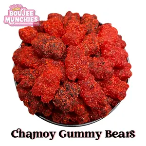 Boujee Munchies Chamoy Gummy Bears - Sweet and Spicy Mexican Candy Treat Boujee Munchies Chamoy Gummy Bears - Sweet and Spicy Mexican Candy Treat