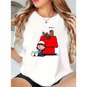 Stranger Things T-Shirt - Dustin & Dart Graphic Tee for Fans, Upside Down Inspired Casual Shirt, TV Show Merchandise and Pop Culture Gift