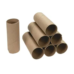 4 1/2" x 1 3/4" Brown Cardboard Craft Rolls - 24 Pc.