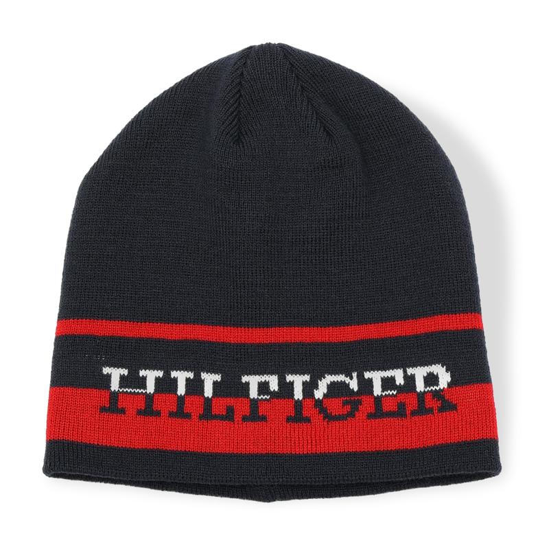 Tommy Hilfiger Split Monotype Cuff Hat | Classic Knit Beanie
