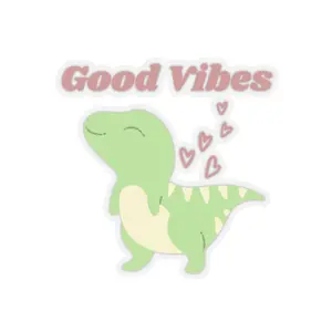 Good Vibes Dino Sticker