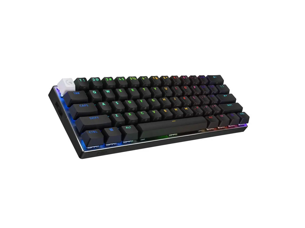Logitech G PRO X 60 LIGHTSPEED Wireless Gaming Keyboard, Ultra Compact TKL 60% Mechanical Keyboard for Windows PC, LIGHTSYNC RGB, Dual-Shot PBT Keycaps, GX Optical Linear Switches, Black