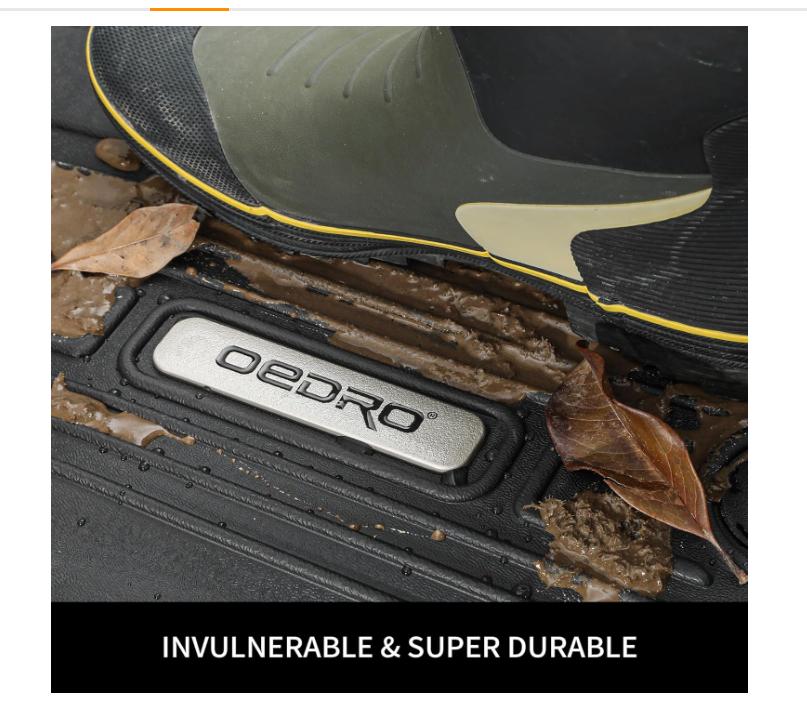 YITAMOTOR Floor Mats Fit for 2015-2024 Ford F-150/2022-2024 F-150 Lightning SuperCrew Cab (Not Fit Rear Seat with Under-Seat Fold Flat Storage)