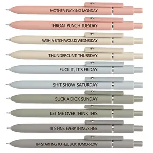Creative Gel Pen for Expressive Writing, Smooth Writing Pens, Quick-Dry Retractable Medium Point, Nurse Aesthetic Gift for Study and Worship, Daily Use