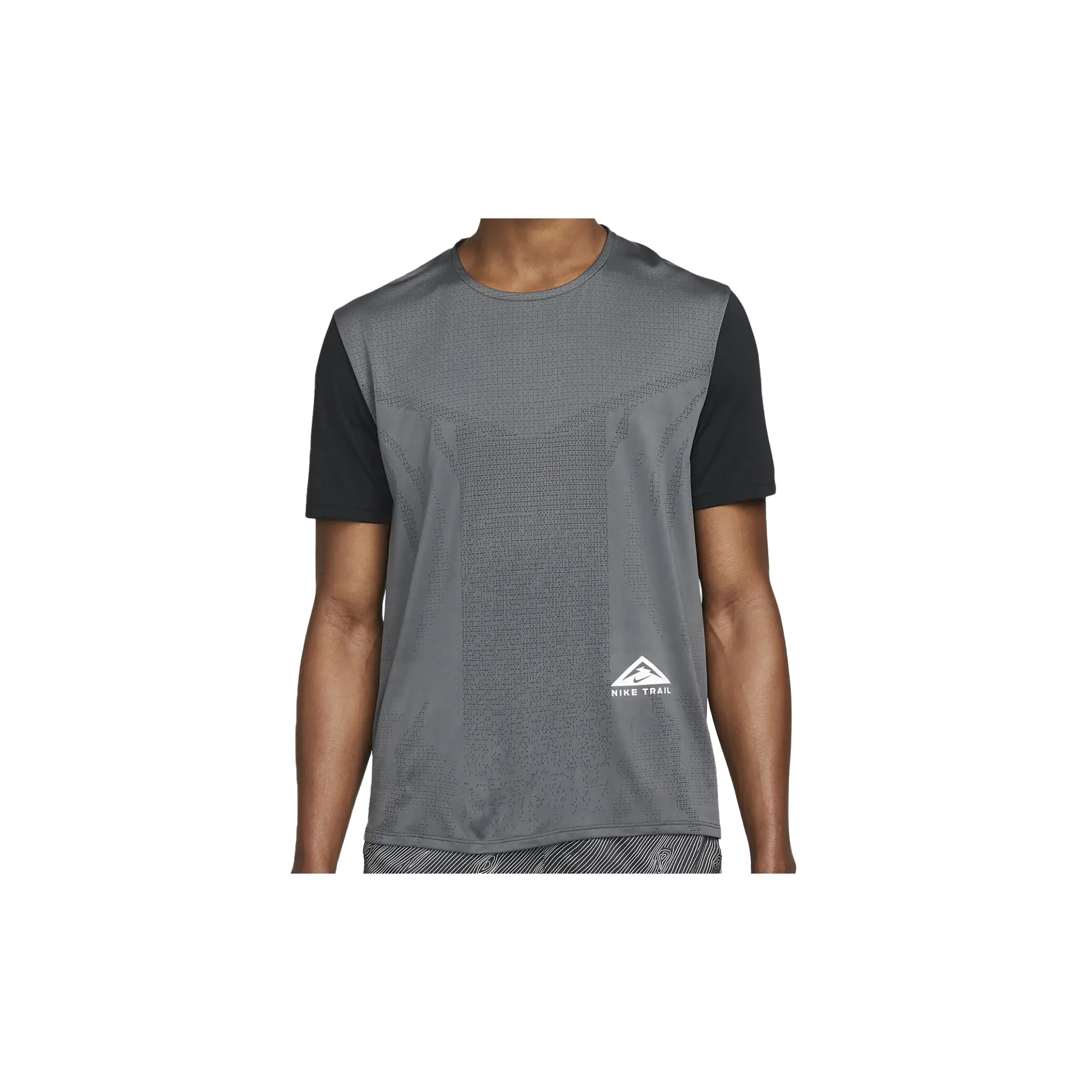 Dri-fit Rise 365 Short-sleeve Trail Running Top "Black/White" DM4646 010