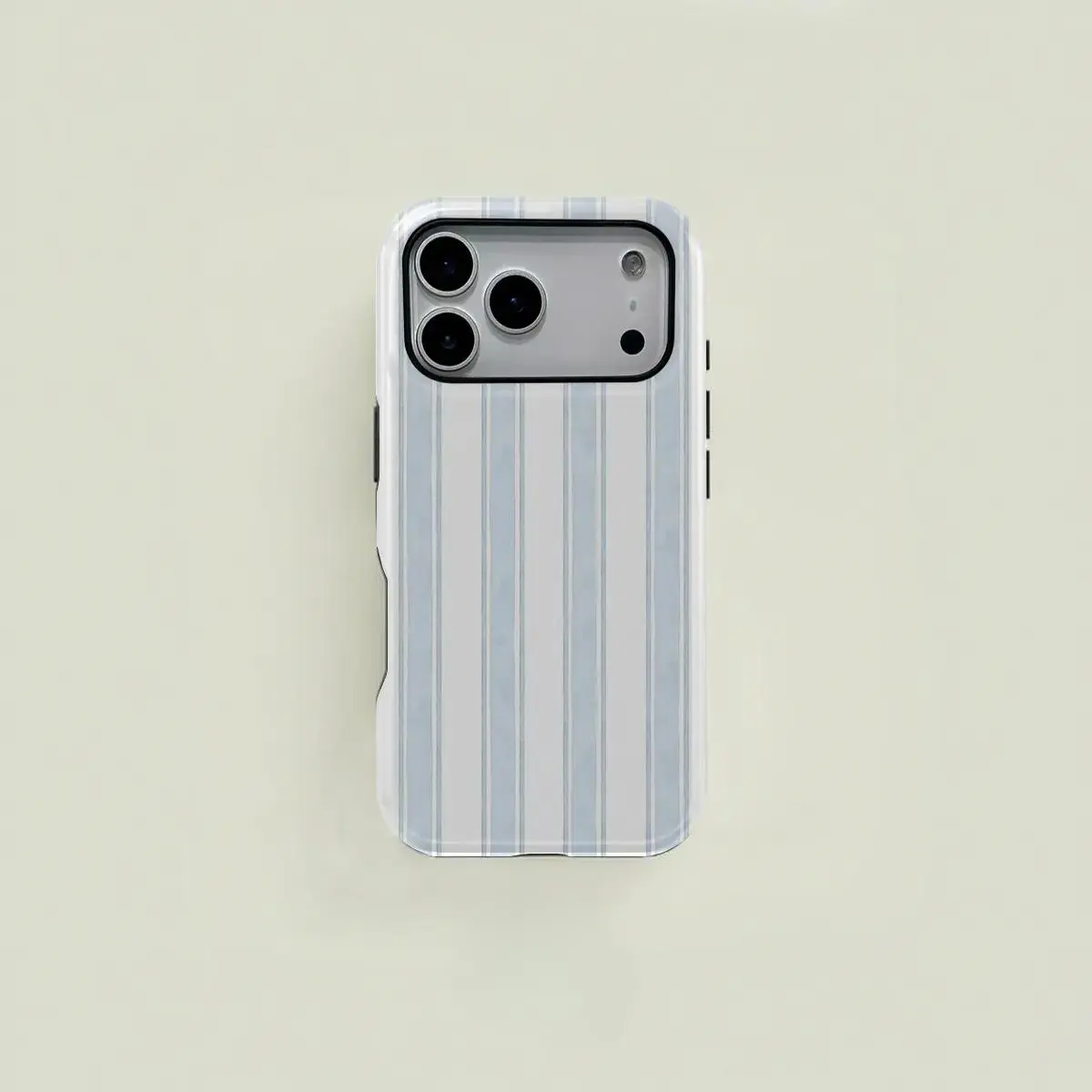 Blue Striped Watercolor Print Phone Case Cover, Durable Protective Two-In-One Protection,phone Case Suitable for Iphone 11/12/13/14/15/16/17 Pro Promax Plus Air and Samsung S22/S23/S24/S25 Plus Ultra Fe