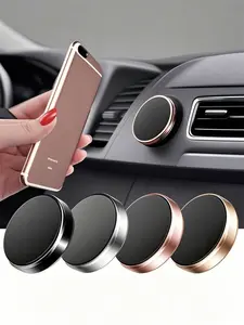 Universal Magnetic Car Phone Holder Mini Round Air Vent Magnet Mount Mobile Phone Stand for Car Interior