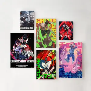 Chainsaw Man Poster Japanese Anime Wall Art Print Dark Manga Aesthetic Room Decor Otaku Gift for Fans of Chainsaw Man Anime & Manga High-Quality Solid Wood Frame Waterproof Design