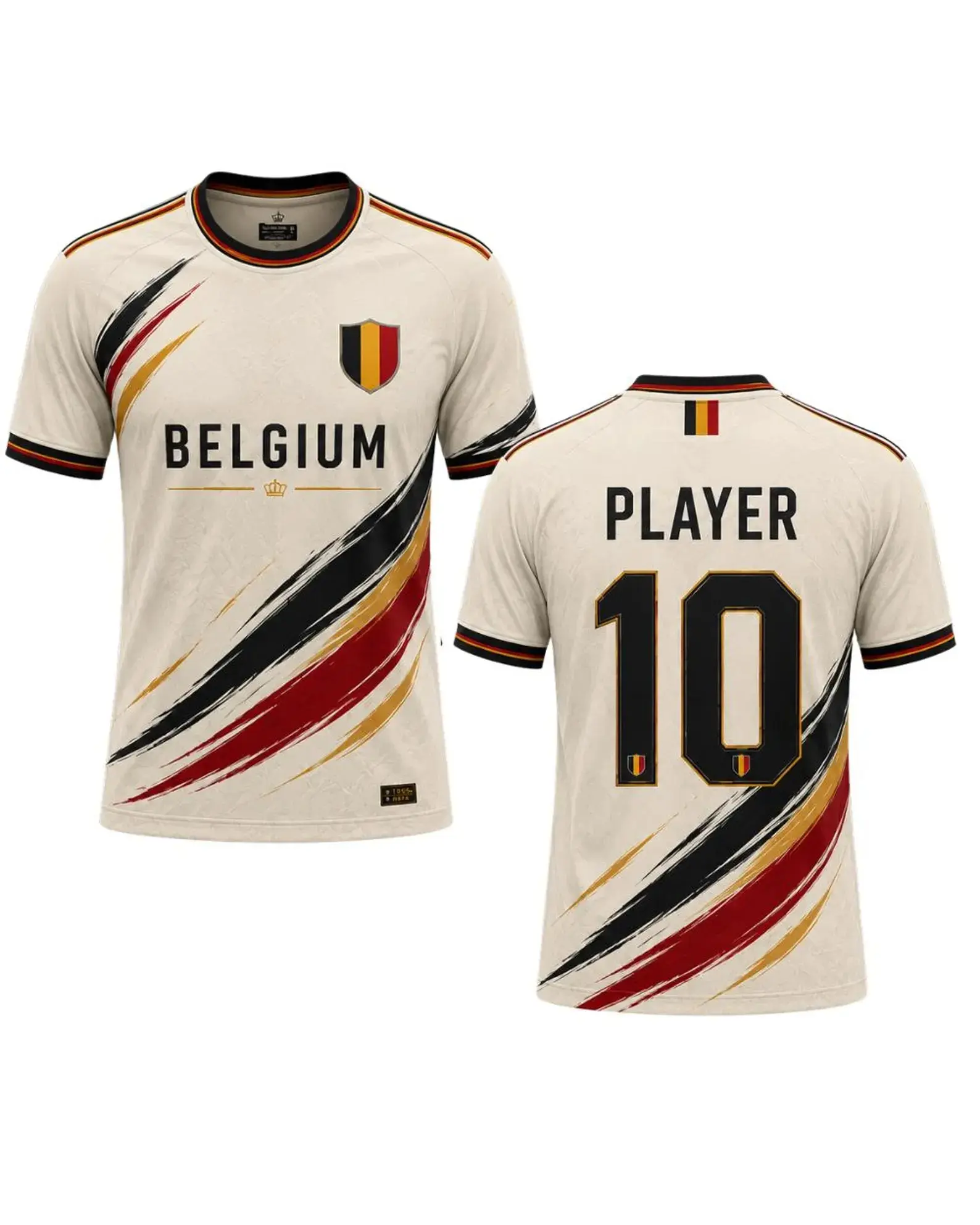 Belgium Fan Jersey (Red Bison Version) | 2026 W.C. Supporter Collection | Fine Embroidered Emblem | Quick-Dry Breathable Fabric | Everyday Football Style
