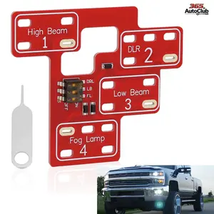 6 & 8 High Mode Light Control Module, Customizable Lighting Mod for Low Beam, High Beam and DRL, Compatible with 2003-2007 Chevy Silverado, GMC Sierra 1500 2500 3500 Classic