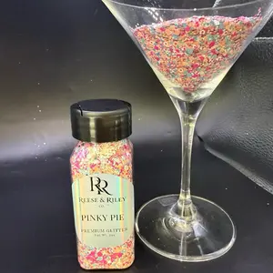Reese & Riley Custom Mix - Pinky Pie Premium Glitter Chunky Mix for Resin Art Tumblers Nails Freshies Slime DIY Crafts Kids Art Projects