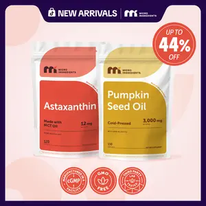 Mermaid Glow bundle: Astaxanthin 120 Softgels & Pumpkin Seed Oil with Saw Palmetto 150 Softgels