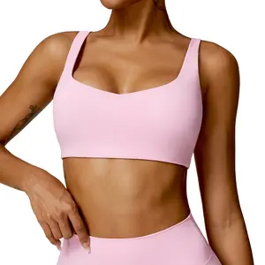 FITNFEM Naked Feeling Padded Sports Bra High Impact Supportive Activewear for Women Comfortable & Durable
