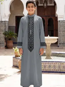 Arabic Style 3D Print Thobe, Light Contrast, Versatile and Durable, Low Profile Luxurious Look