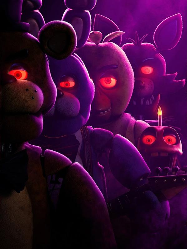 Five Nights at Freddy's Poster Freddy Wall Poster Celebrate Group Movie For Kids Room Bedroom Decor Game Lovers Canvas Art Print Teen Fans Girls Boys Birthday Gifts